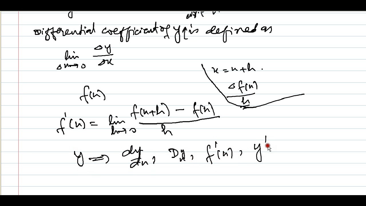INTRODUCTION TO DIFFERENTIAL COEFFICIENT IN URDU / HINDI YouTube