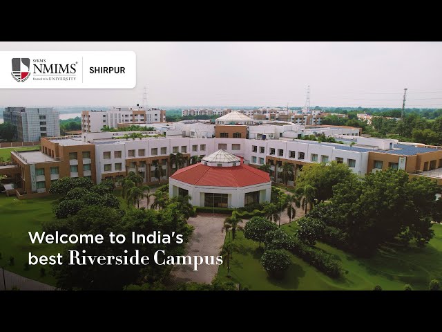 NMIMS Shirpur | 45 Acre Residential Riverside campus Tour class=