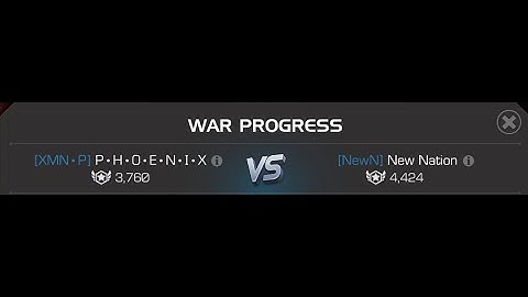 [XMN•P] vs [NewN] - War 1 Season 62 - Deathless - Path 1 & 4