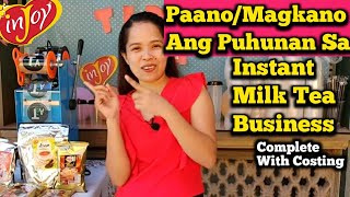 Putting Up Milk Tea Business  At Home With inJoy PH Complete W/ Costing + Surprise Negosyo Giveaways