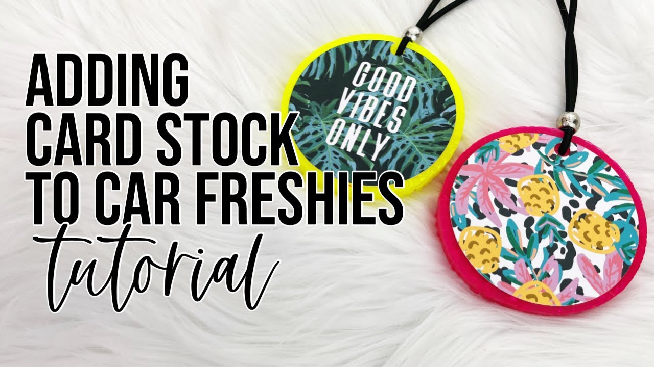 Custom Freshie Air Freshener, Aroma Beads Cardstock Round