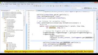 Tabhost + ViewPager + Sliding menu in android Part 2-2