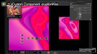 audio-reactive eruptionKiss component in touchdesigner | project file
