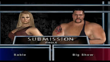 WWE Smackdown Here Comes The Pain PS2 (Sable vs Big Show) Submission Match