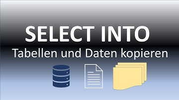 SELECT INTO - Daten ganz einfach kopieren innerhalb oder zwischen Datenbanken
