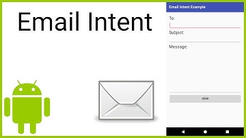 How to Send an Email via Intent - Android Studio Tutorial