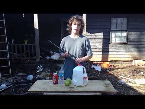 Testing mild Steel sword