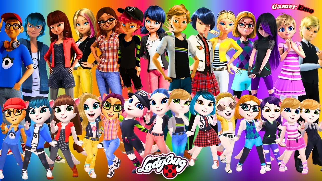 🌈 MIRACULOUS LADYBUG ➕ ANGELA | Marinette and her friends | Cosplay Makeover