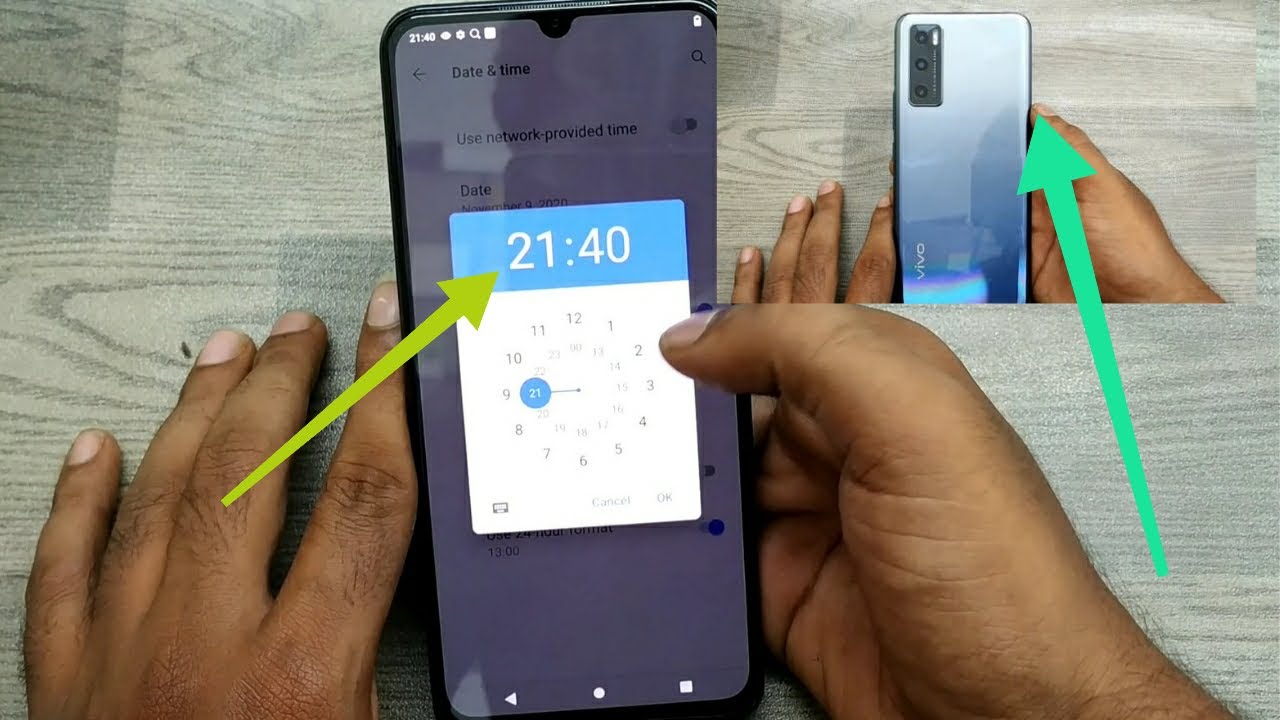 How To Set date and Time in VIVO V20 SE|VIVO V20|Settings|Date and time ...