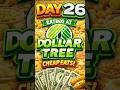 Day 26 Eating Only At Dollar Tree #shorts #food #snacks #vlog