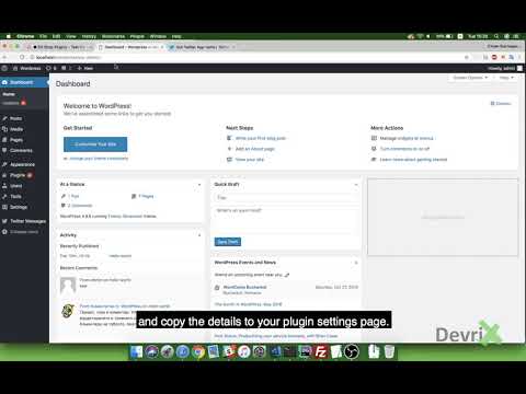 Twitter Messages Plugin Tutorial by DevriX