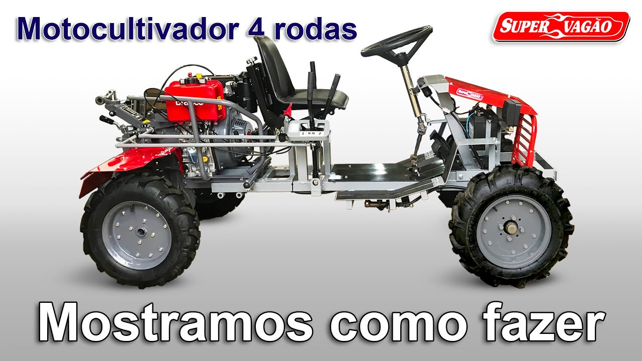 Como Fazer Microtrator 4 Rodas  - Cap. 1