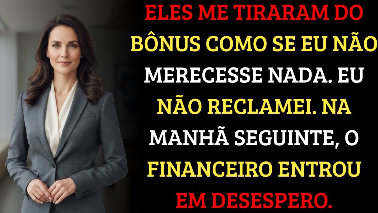 Me cortaram do bônus no fim do mês. No dia seguinte, a folha de pagamento travou
