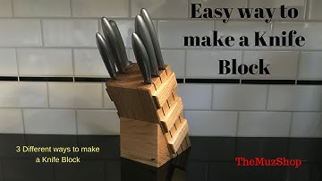 Woodworking: Making a Knife Block (Easy)