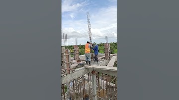 Install formwork for roof column #excavator #column #siteoffice #beam #design #interior #engineering