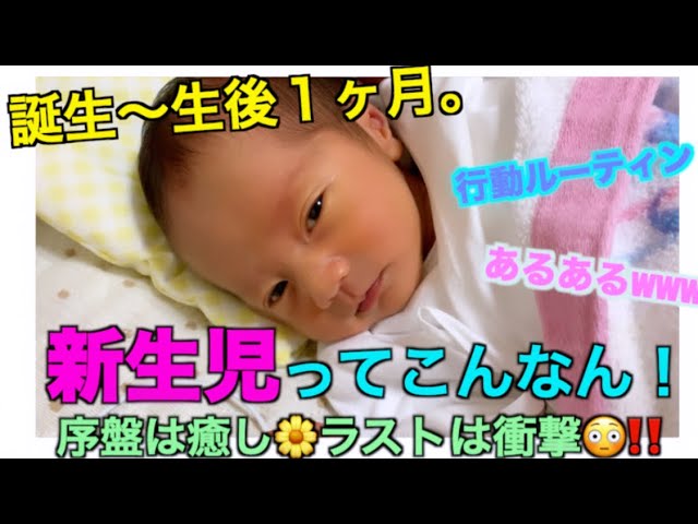 生後0ヶ月 1ヶ月 新生児の可愛いあるある大公開 Youtube