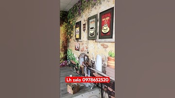 Hoàn thiện tranh dán tường 3D cho quán cafe