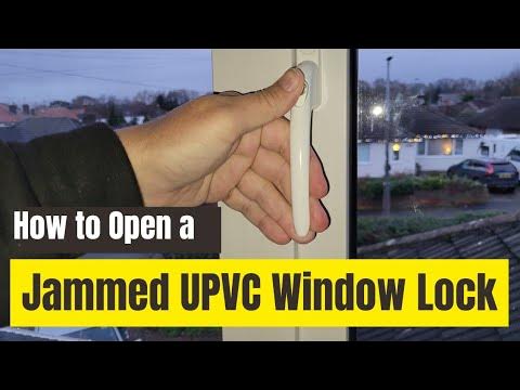 How to Open a Jammed UPVC Window Lock That Won't Open - YouTube