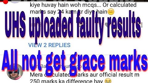 UHS uploaded mistaken result of MDCAT 2018..incorrect marks are given to students.