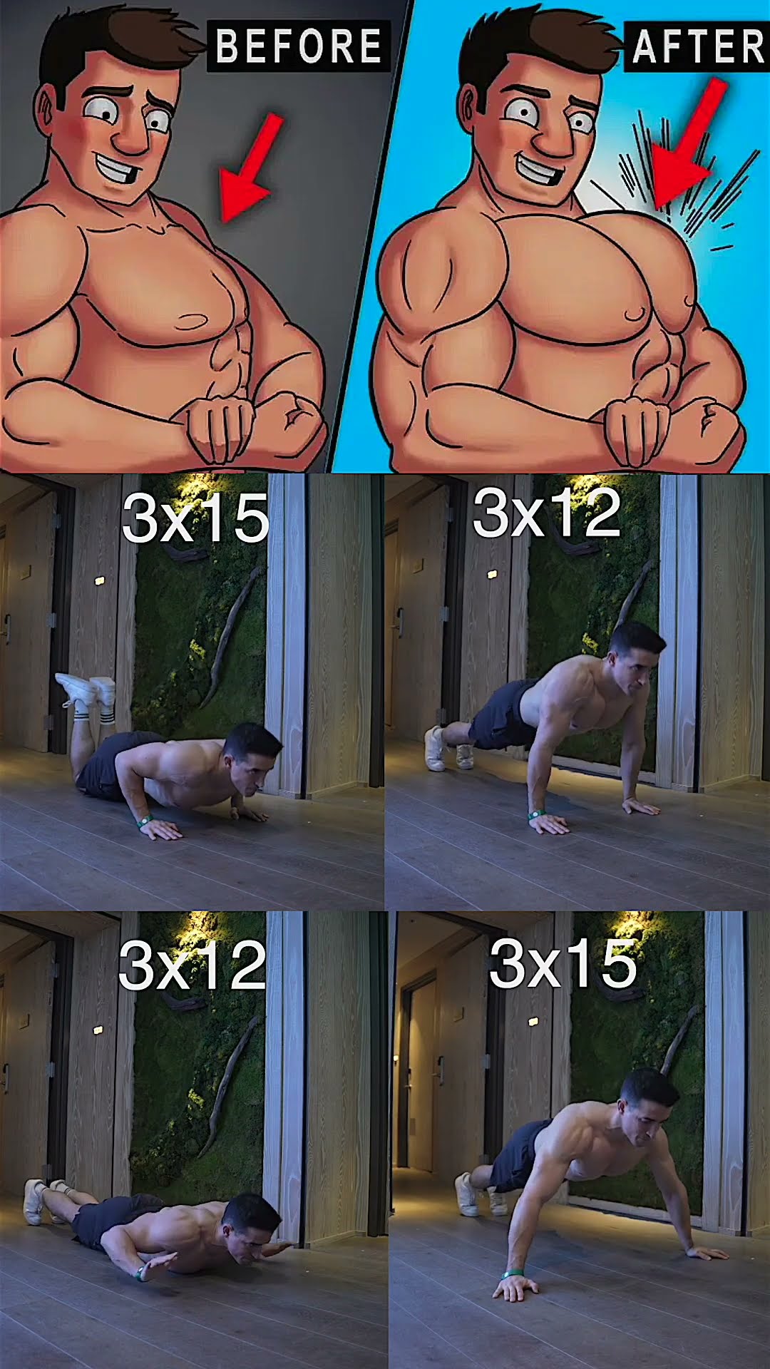 Best chest workout at home !! ??