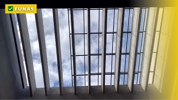 Mái Kính Giếng Trời Tự Động Dạng Trượt ✅ Funas