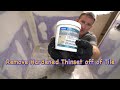 How to remove hardened thinset off of tile #youtubeshorts #shorts #diy