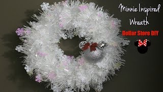 Minnie Inspired Wreath and Ornament | Dollar Store DIY @JaimeThomas
