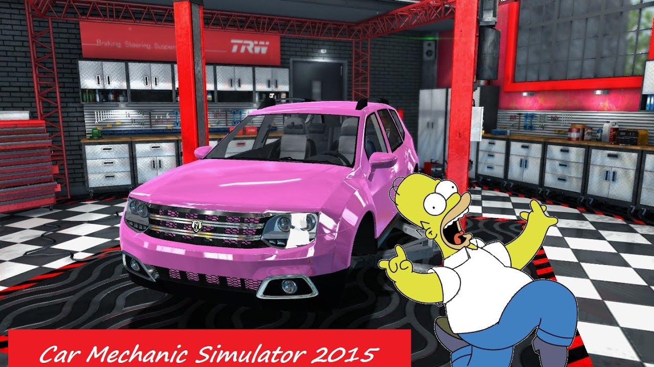 AVENTURE SIMULATOR Car Mechanic simulator quand Homer Simpson bricole