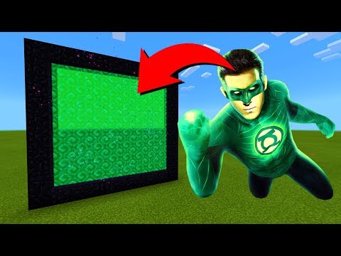 How To Make A Portal To The Green Lantern Dimension in Minecraft!