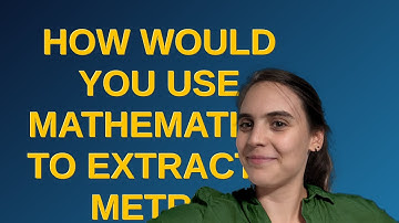 Mathematica: How would you use Mathematica to extract a metric tensor from a metric formula?