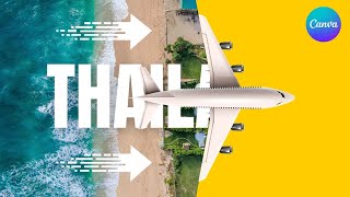 Make an Awesome Airplane Animation in Canva: Beginner Tutorial" #canvadesign #shorts