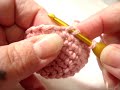 Nerdigurumi - amigurumi crochet tutorial video 4 - Invisible Decrease -  (INVDEC or DEC or SC2TOG)