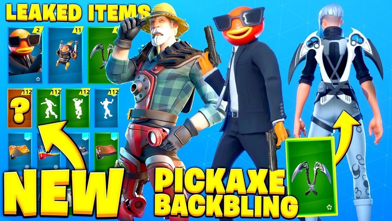 *NEW* Fortnite Skins & Emotes LEAKED! (Agent Fish Skin, Free Rewards ...