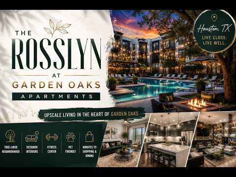 The Rosslyn at Garden Oaks Houston TX Apartments Tour | Luxury Living in Houston Texas
