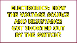 Electronics: How the voltage source and resistance got shorted out by the switch?