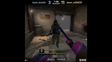 5 dudes trying to knife m0NESY then he aced #shorts