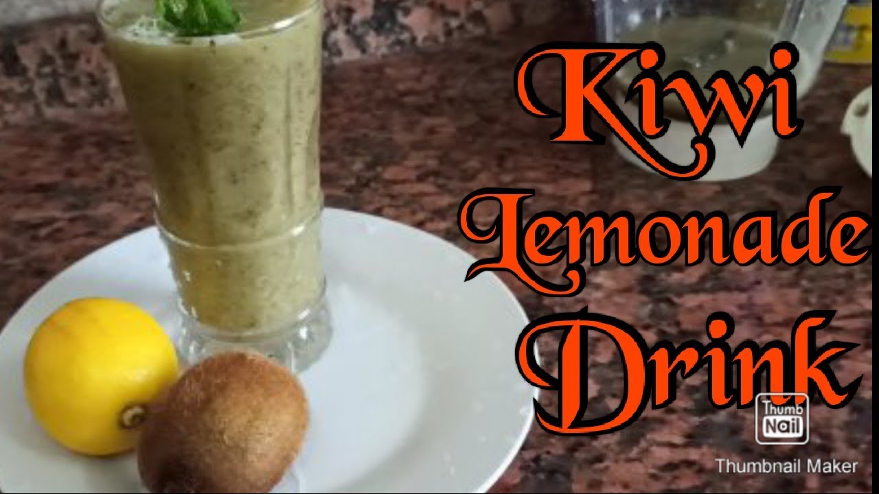 How to make Kiwi Lemonade//Kiwi Lemon juice YouTube