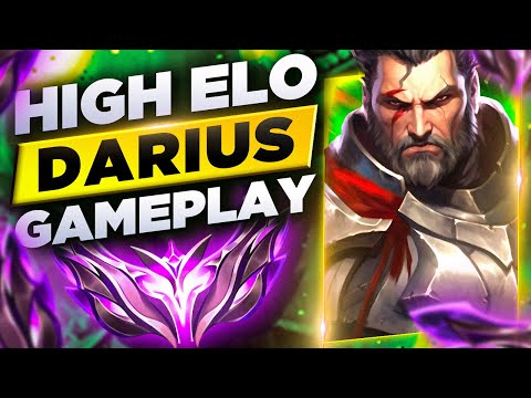 RED + PRESTIGE GOD KING CUSTOM SKINS - S13 High Elo Darius Gameplay - Best  Darius Builds 