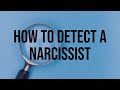 How to Detect a Narcissist (2018 rerun)