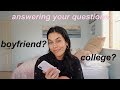 answering all the questions I've avoided