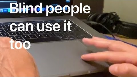 Hoe gebruik je het trackpad met voice-over?