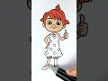 ⏪ Reverse Play 👧 YoYo from CoComelon 💕✨ #glitter #art #kids #coloring #fun #trending