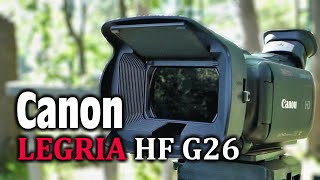 Canon Legria HF G26 видеосъёмка природы в парке