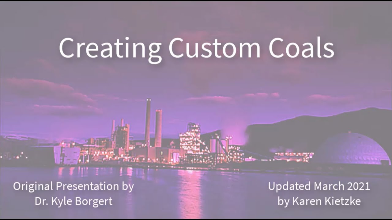 Creating Custom Coals
