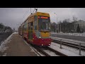 Poland, Łódź, tram 16 ride from Lutomierska to Bielicowa