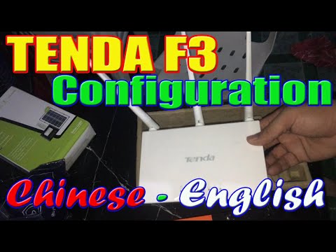 HOW TO CHANGE CHINESE TO ENGLISH LANGUAGE I TENDA F3 CONFIGURATION I  AFFORDABLE ROUTER TENDA F3