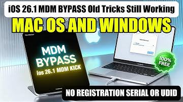 iOS 26.1 MDM BYPASS Old Tricks Still Working | 100% Free No Need Register Serial Mac os Windows