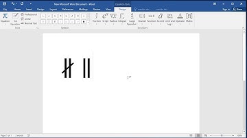 How to type Parallel to and Not Parallel to signs in Word