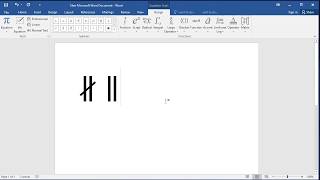 How to type Parallel to and Not Parallel to signs in Word