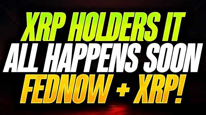 RIPPLE XRP HOLDERS IT HAPPENS MUCH SOONER - THE PLAN BEHIND FEDNOW & XRP